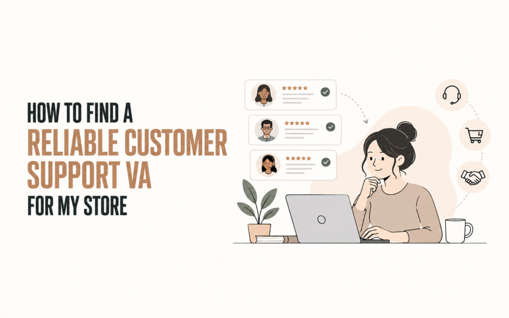 Reliable customer support VA for Amazon, Shopify, Walmart, TikTok Shop, eBay, and WooCommerce stores